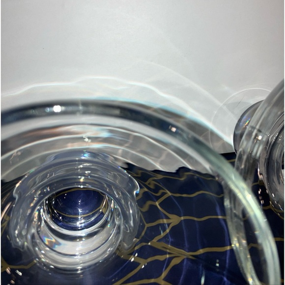 MCM Heavy Mushroom Shaped Cocktail Margarita Set Of 2 Vintage Mid Mod Glasses - Picture 8 of 14